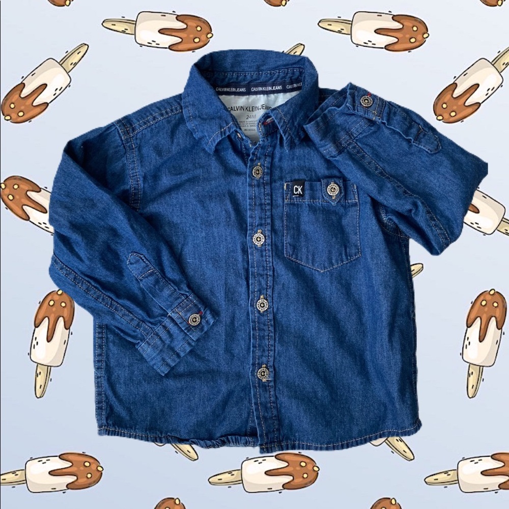 Calvin Klein denim button up